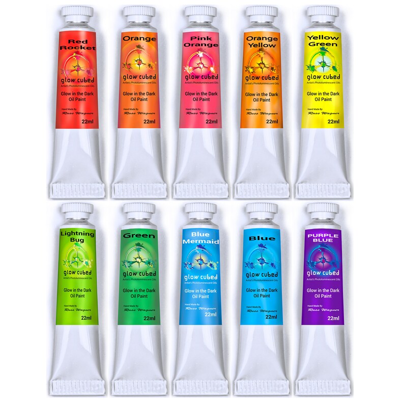 Glow in the Dark Artist Professional Oil Paint Luminescent Etsy