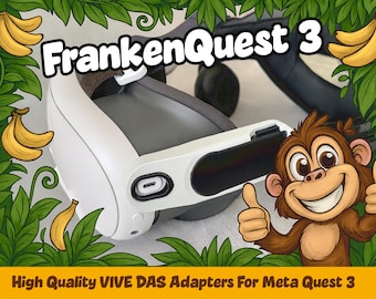 FrankenQuest 3 DAS Adapter Made For Meta Quest 3 - (New Design, Super Strong And Secure) - MQ3 Adapter Mod Kit