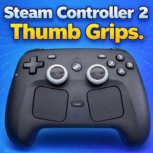 Steam Controller 2 Thumb Grips - Fully Functional Capacitive Touch Thumb Sticks - Joystick Cap - Thumbstick Covers