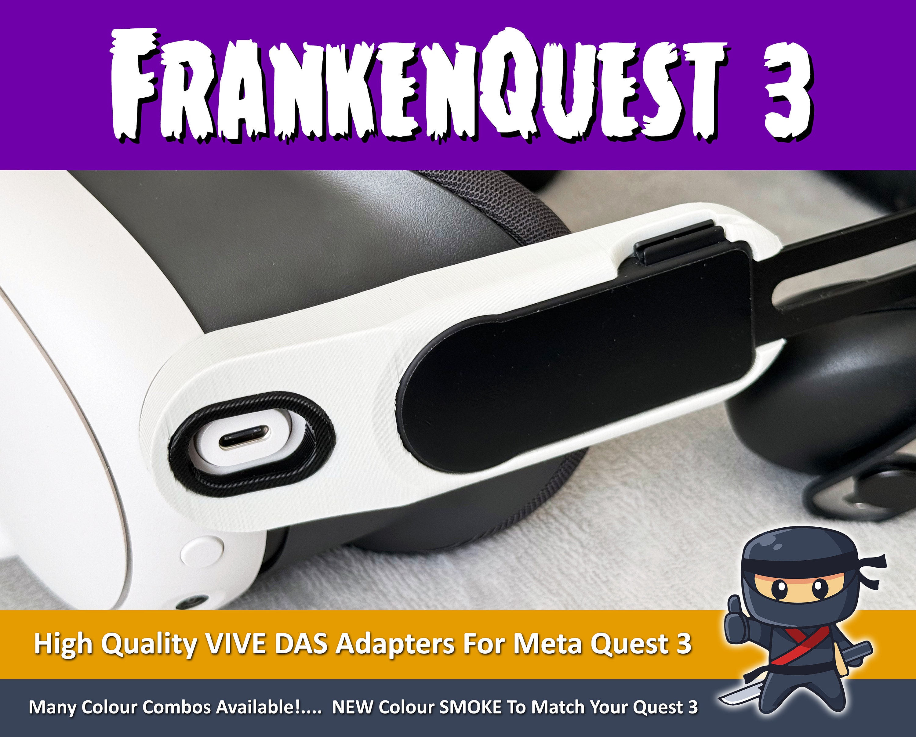 Headset Das Adapter Quest Frankenquest DAS Adapter Made For Meta