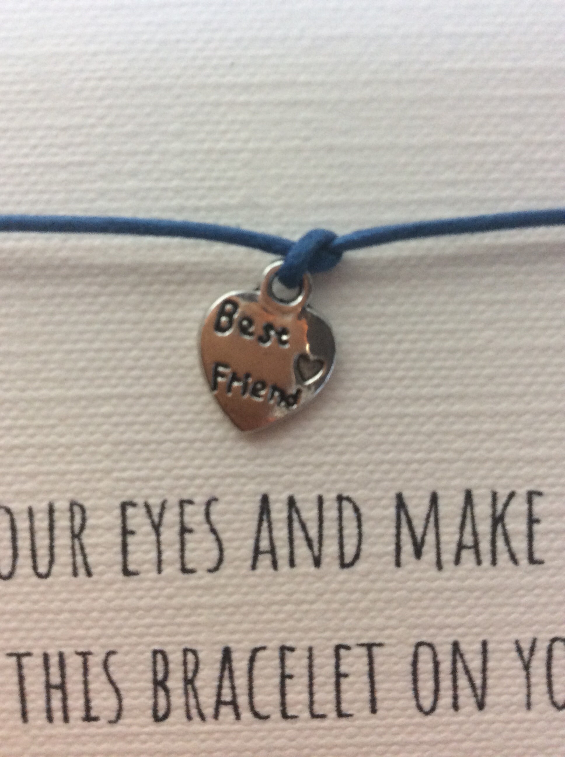 Best Friend Wish Bracelet/ Friendship Wish Bracelet/ Wish Etsy