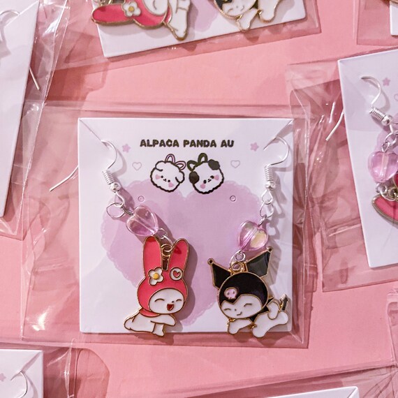 My Melody and Kuromi Earrings Etsy