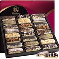 Chocolate Covered Biscotti Cookies Gift Basket, Sweet Treats & Candy Toppings (24 Count) Gourmet Bakery Dessert Tray Birthday Care Package