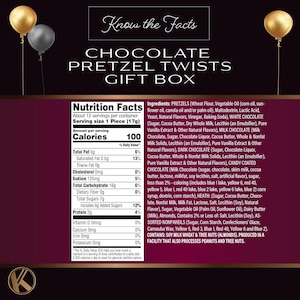 Dark Milk Chocolate Covered Pretzel Gift Basket Assorted Sweet Treats Candy Toppings Birthday Gift. image 11