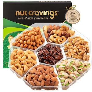 Deluxe Mixed Nuts Gift Basket: A Perfect Present for Any Occasion in a Stunning Green Gold Box
