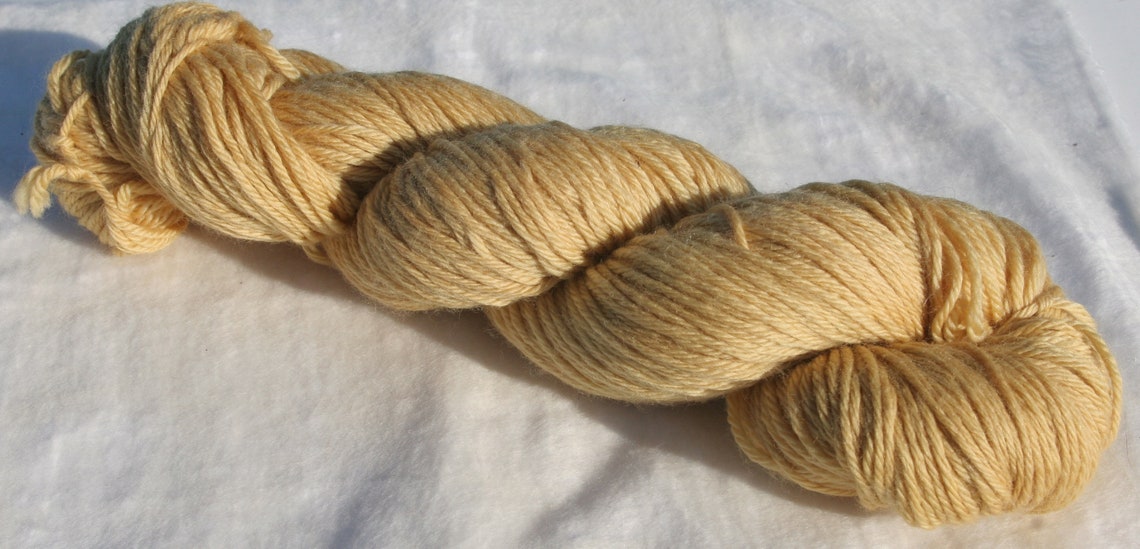 yellow double knitting wool