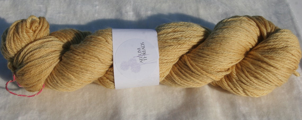 yellow double knitting wool