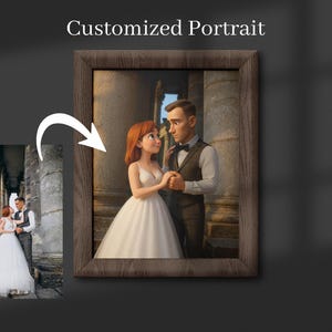 Custom 3D Cartoon Illustration Portrait from Your Photo | Personalized 3D Comic Character | Couple, Family, Pet Gift | Digital Cartoon Art