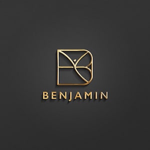 BENJAMIN - Naamlogo-ontwerp | Direct downloaden | Vooraf gemaakt logo | Minimalistisch ontwerp