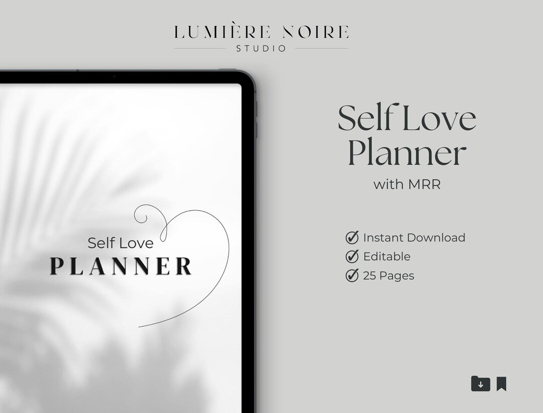 Self Love Planner | Editable Canva | Master Resell Rights - Etsy