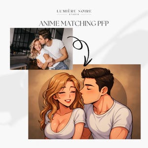Custom Anime Portrait from Your Photo | Personalized Anime Character | Couple, Family, Pet Gift | Digital Anime Art