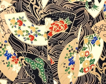 MUL030 | Multicolour Floral Origami Paper, Washi  Chiyogami or Yuzen sheet 15cm sheet/ 6 inch