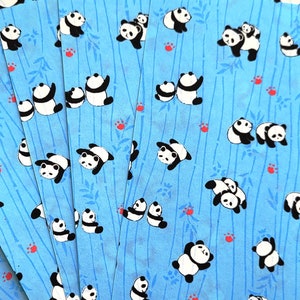 BLU032 | Blauw Panda Origami Papier, Washi Chiyogami of Yuzen vel 15cm vel/6 inch