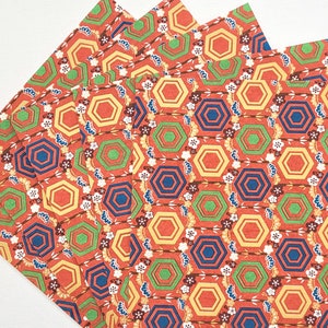 MUL033 | Multicolour Pattern Origami Paper, Washi  Chiyogami or Yuzen sheet 15cm sheet/ 6 inch