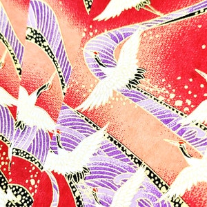 MUL072 - Origami Papier, Washi Chiyogami oder Yuzen Blatt 15cm Blatt
