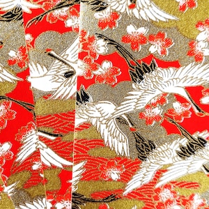 GLD016 - Hoja de papel Origami, Washi Chiyogami o Yuzen Hoja de 15 cm / 6 pulgadas