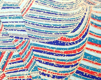 MUL069 | Multicolour Abstract Origami Paper, Washi  Chiyogami or Yuzen sheet 15cm sheet/ 6 inch