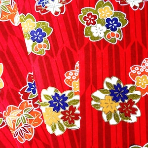 RED057 - Papier origami, feuille de Washi Chiyogami ou Yuzen Feuille de 15 cm/6 pouces