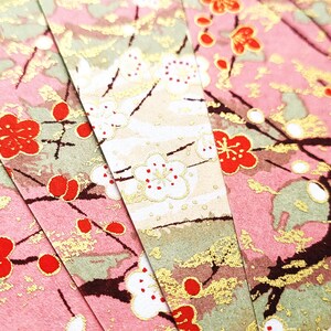 MUL057 | Mehrfarbiges Malerisches Origami Papier, Washi Chiyogami oder Yuzen Blatt 15cm Blatt / 6 Zoll