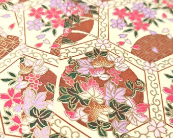 MUL050 | Multicolour Pattern Origami Paper, Washi  Chiyogami or Yuzen sheet 15cm sheet/ 6 inch
