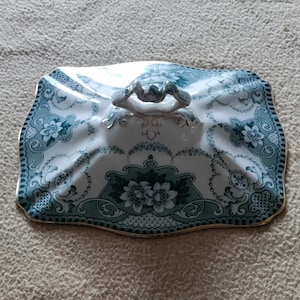 Antique 1890s Ford & Sons Burslem England Douglas Rectangular Vegetable Serving Dish Lid Only