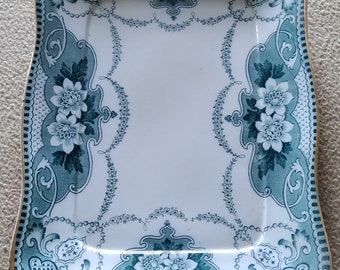Antique 1890s Ford & Sons Burslem England Douglas 13&quot; x 10&quot; Serving Platter Tray Plate