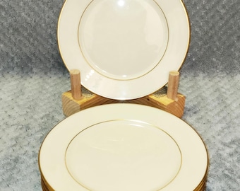 Set van 8 ~ Lenox HAYWORTH porseleinen brood-, boter- en dessertbordjes van 16,5 cm - allemaal in nieuwstaat, ongebruikt.