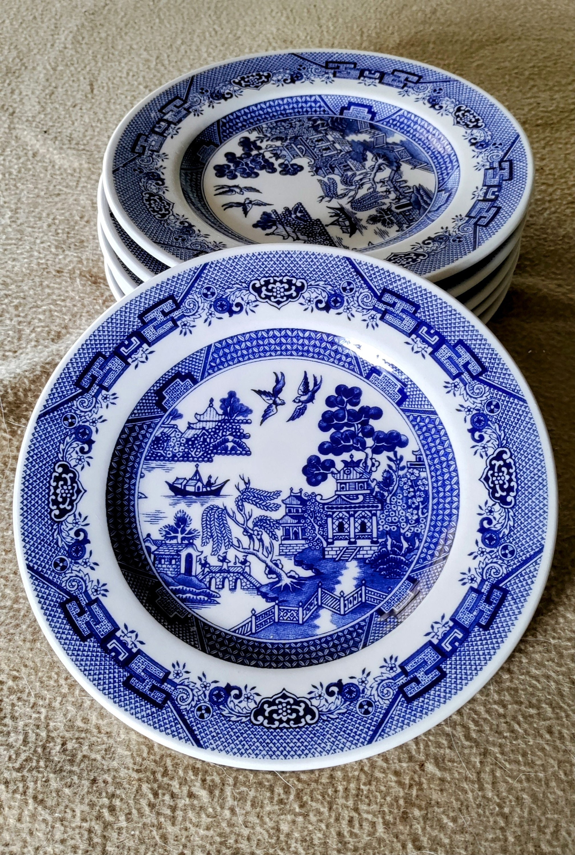 Vintage French Les Fromages Cheese Plates – Set of 6 Porcelain Plates – All Things French Store