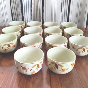 Vintage Hall China Jewel Tea Autumn Leaf Radiance Custard Cups (14 Available)