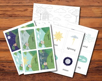 Weather Flashcard Digital Printable