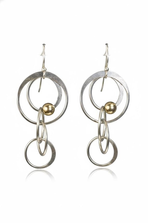 Multi Hoop Earrings Hoop Handcrafted Artisan Liz … - image 5