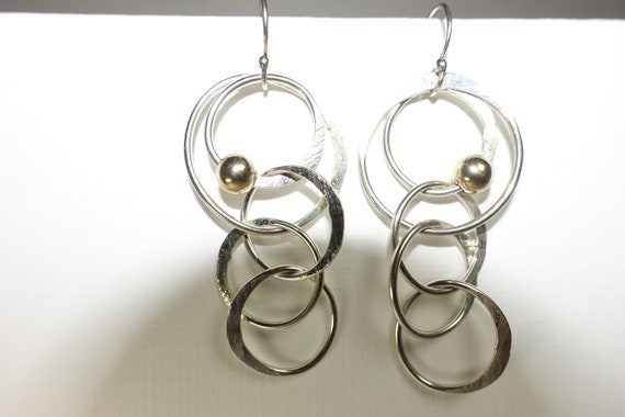 Multi Hoop Earrings Hoop Handcrafted Artisan Liz … - image 6