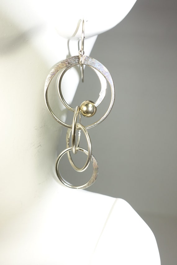 Multi Hoop Earrings Hoop Handcrafted Artisan Liz … - image 1