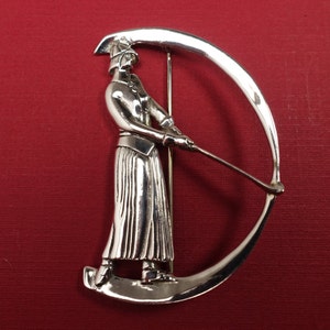 Sterling Silver Art Nouveau Golfer Brooch - MFA Reproduction Pin