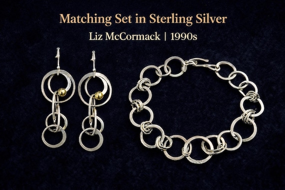 Multi Hoop Earrings Hoop Handcrafted Artisan Liz … - image 1