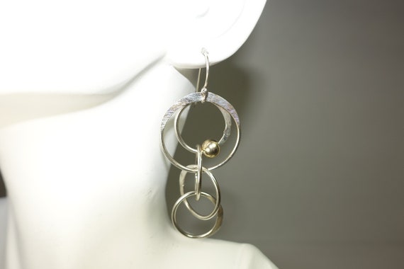Multi Hoop Earrings Hoop Handcrafted Artisan Liz … - image 4
