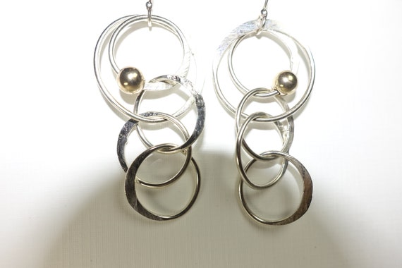 Multi Hoop Earrings Hoop Handcrafted Artisan Liz … - image 5