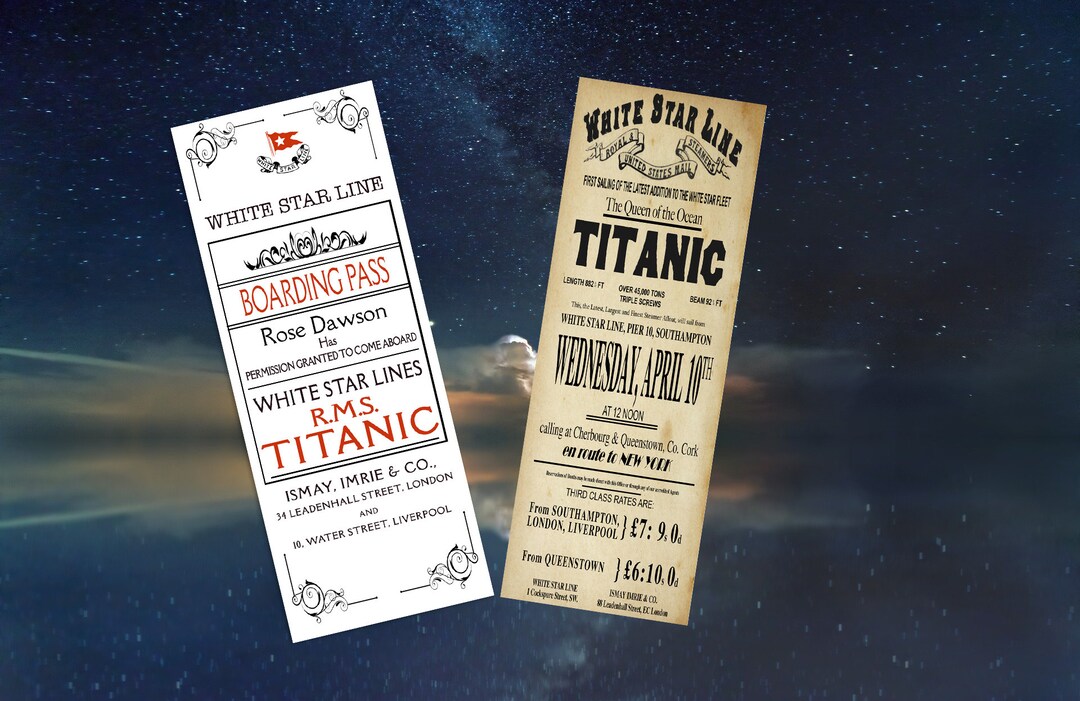 Personalised Titanic Bookmarks - Etsy UK