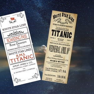 Personalised Titanic Bookmarks