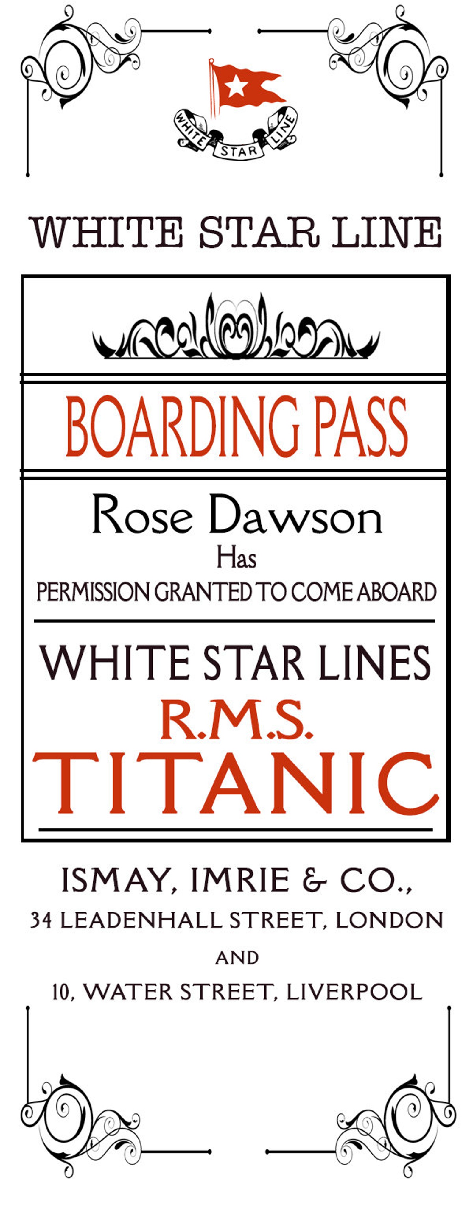 Personalised Titanic Bookmarks | Etsy