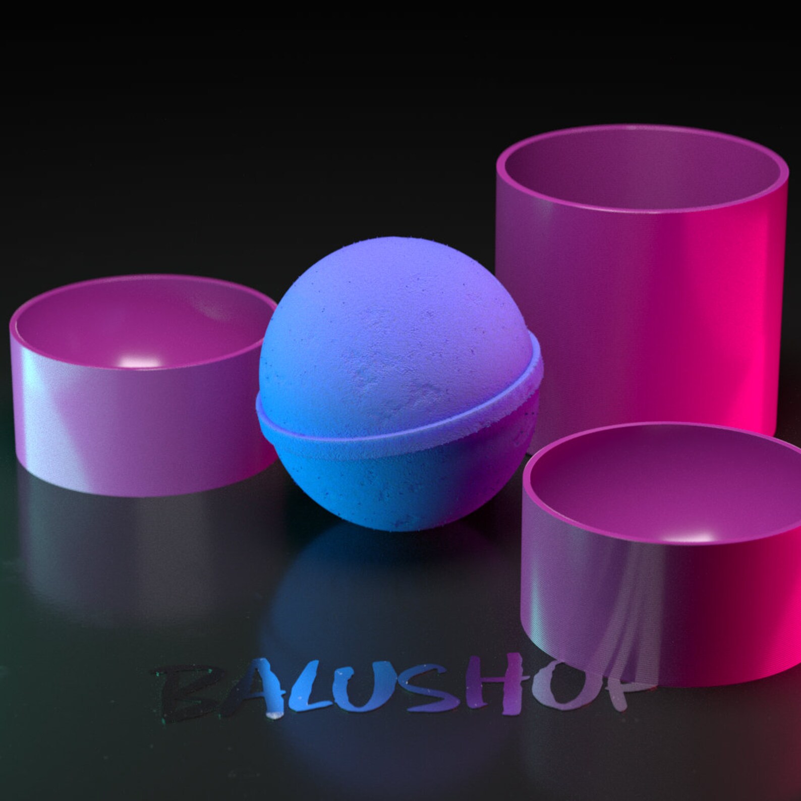 Bath bomb mold Sphere. 3D mold for bathbombs Etsy