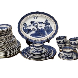 Royal Doulton, Booths Real old Willow, Dinnerware Service, Please Tap arrow To Choose Your Item And Price