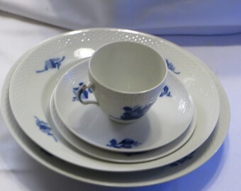 初期のロイヤルコペンハーゲン 10/8097 5P ディナーセット 磁器 ブルー