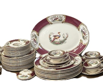 Chelsea Bird Dinnerware Set : Item 2380- Myott, Staffordshire