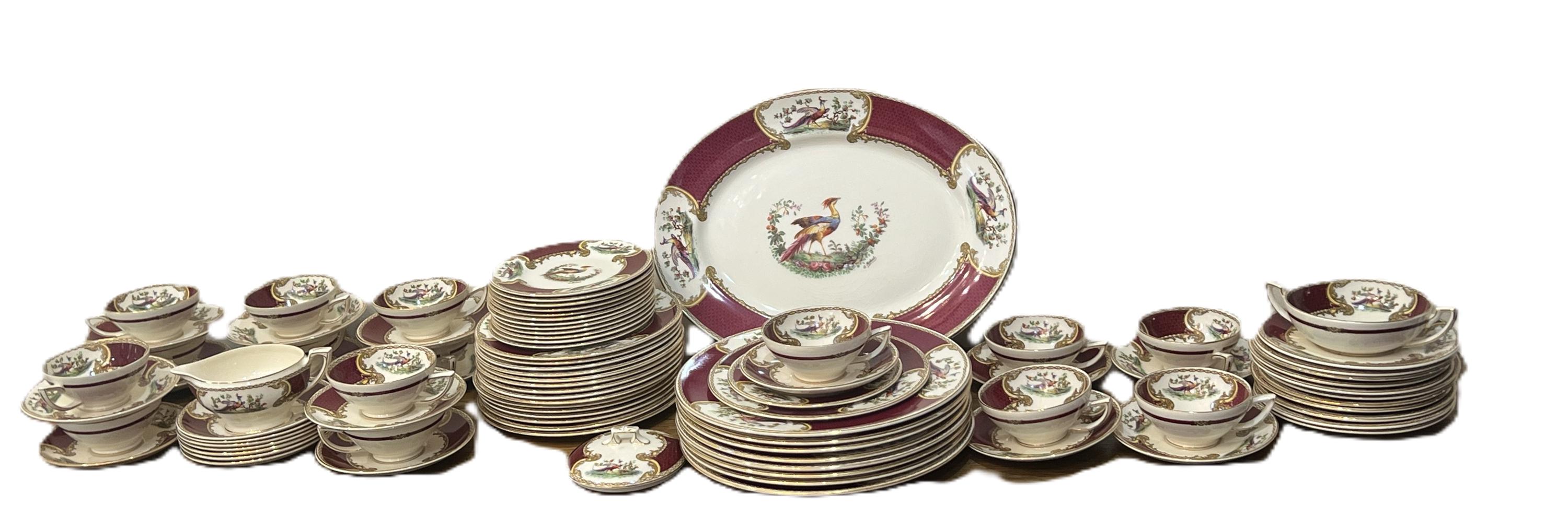 Chelsea Bird Dinnerware Set : Item 2380- Myott, Staffordshire