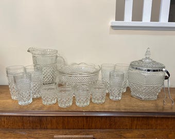 ヴィンテージ アンカーホッキング ウェックスフォード パターン