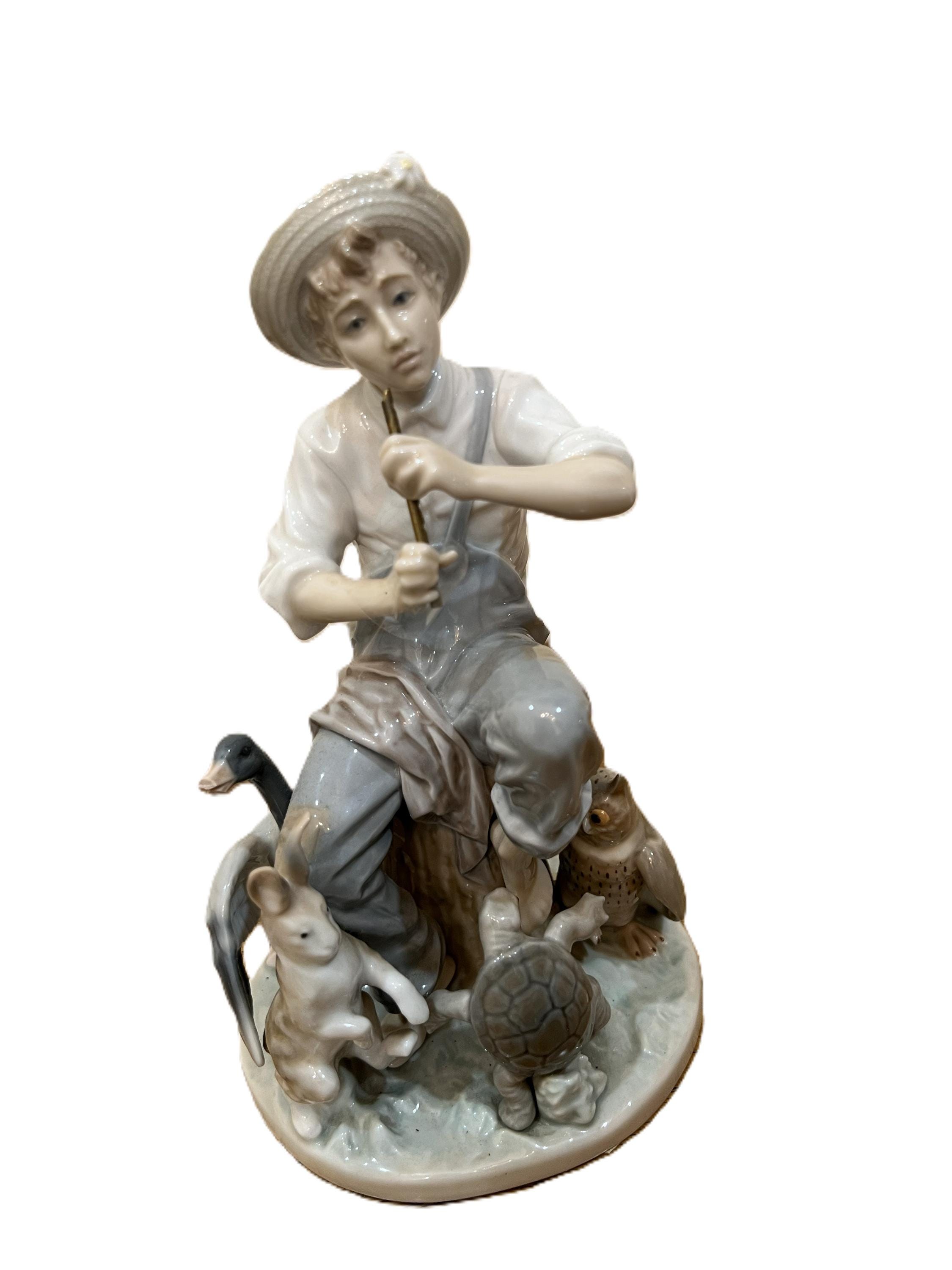 Lladro Norman Rockwell Springtime '27 Hand Painted Porcelain Figurine Ltd Ed.