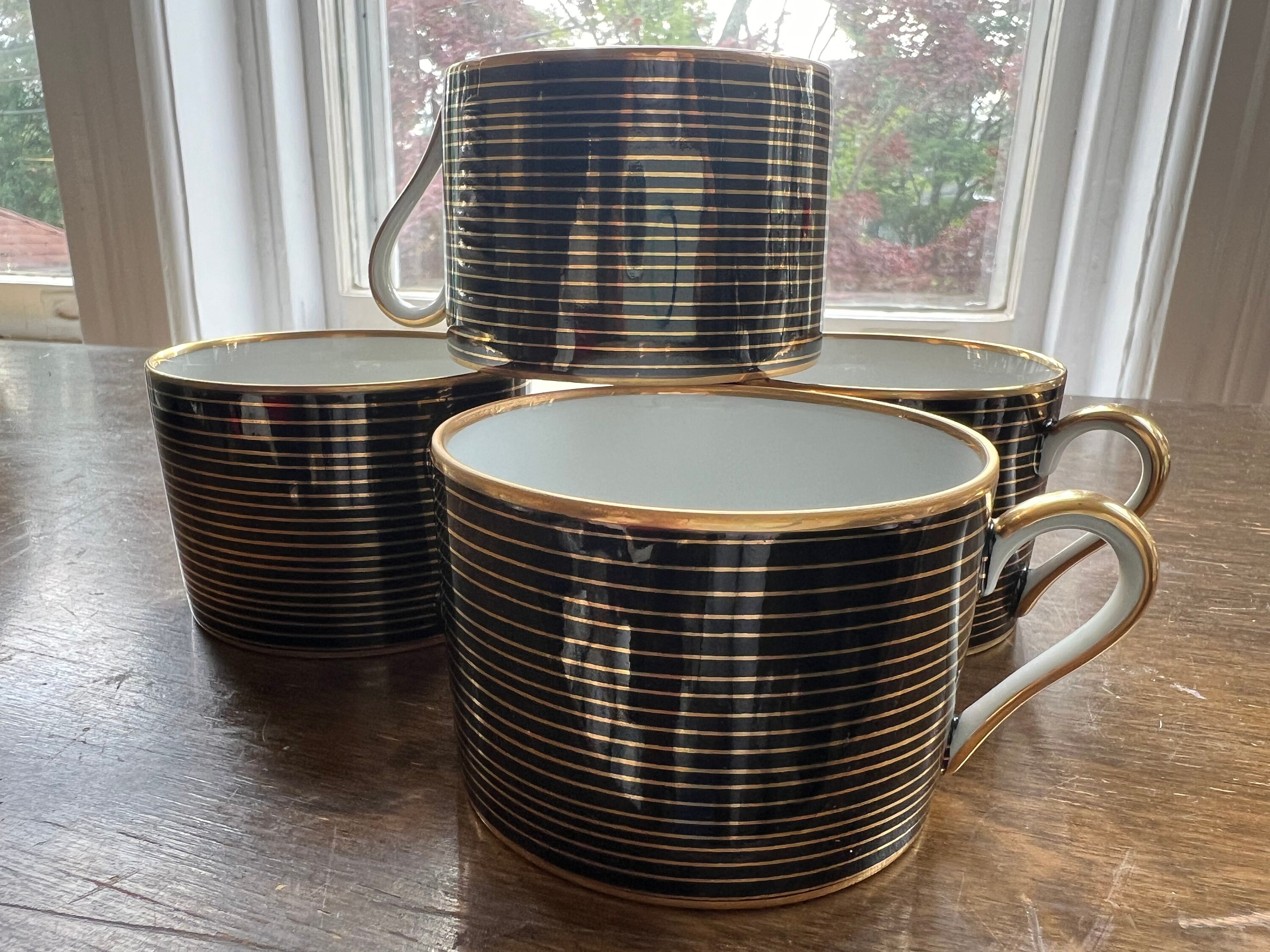 Vintage Fitz and Floyd Rondelle Tea Cups Set of Four - Etsy