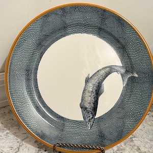 Williams Sonoma English Angler 9Inch Luncheon Plate Made In England