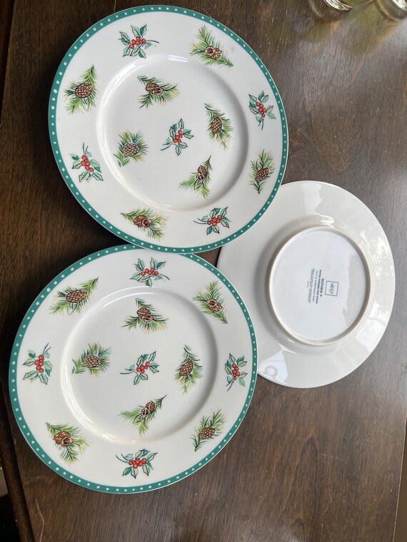 Mikasa Christmas Wish Set of 3 Salad Plates 8.5